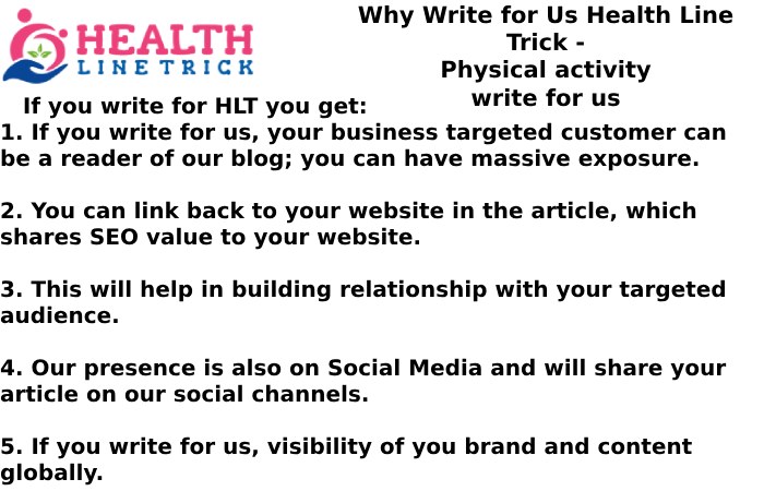 Why Write for Us Health Line Trick - Physical activity write for us